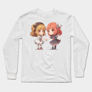 cute anime girls Long Sleeve T-Shirt